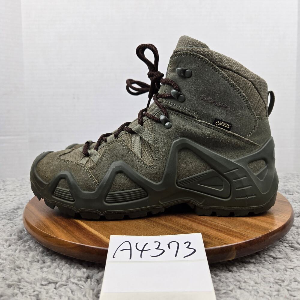 Lowa Mens 10 Zephyr GTX GoreTex Mid TF Green Suede Outdoor Trail Hiking Boots